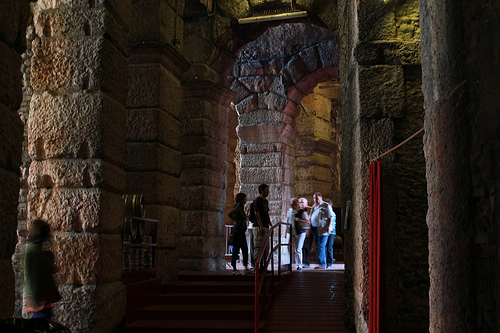 Arena di Verona: i corridoi