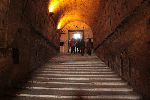 Castel Sant'Angelo: scalinata interna