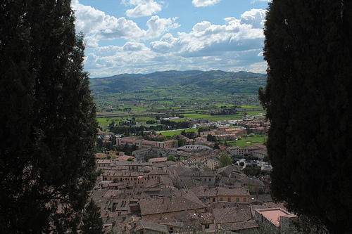 Gubbio dall'alto