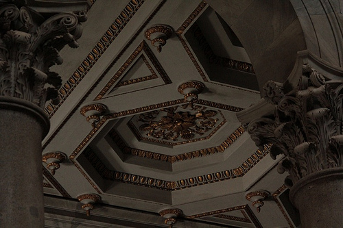 Navata laterale: particolare del soffitto