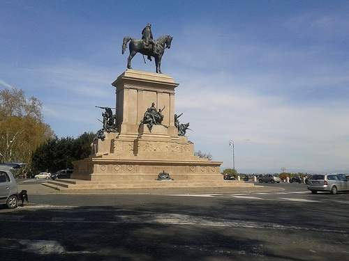 Gianicolo: la statua di Garibaldi