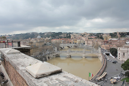 Castel Sant'Angelo: la vista su Roma