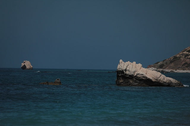 La spiaggia di Petra tou Romiou