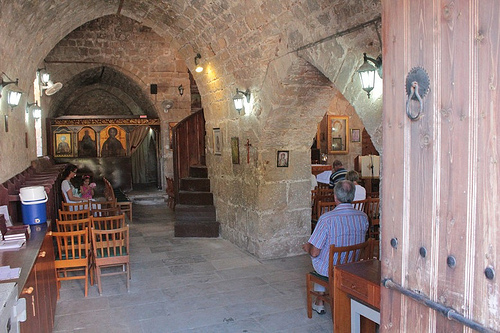 Paphos: interno del Monastero di Chrysorrogiatissa