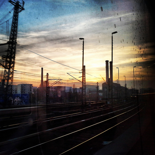 Tramonti dal treno