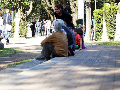 Roma: People in Villa Borghese