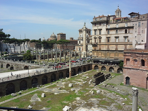 panorama dal foro di Traiano