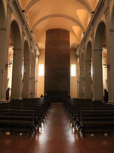 Matelica: il campanile visto dall'interno