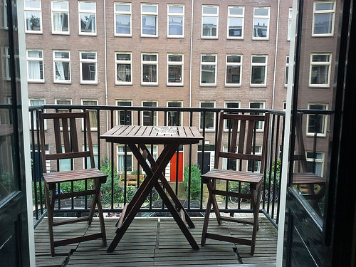 La casa ad Amsterdam: il balcone