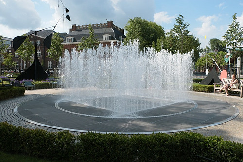 Il giardino del Rijkmuseum: fontana