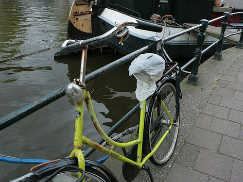 Amsterdam: bici senza freni