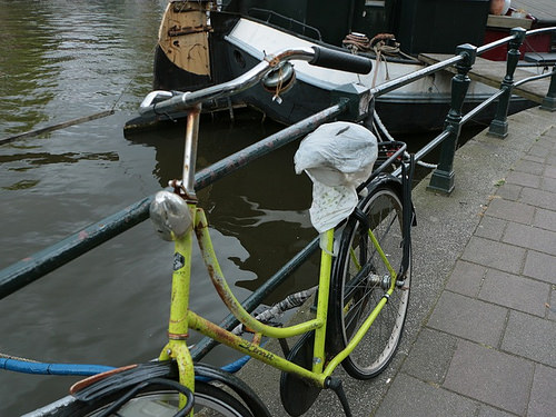 Amsterdam: bici senza freni