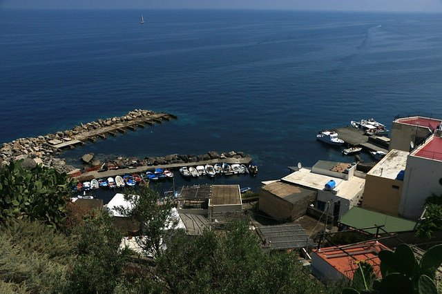 Malfa: vista sul porticciolo