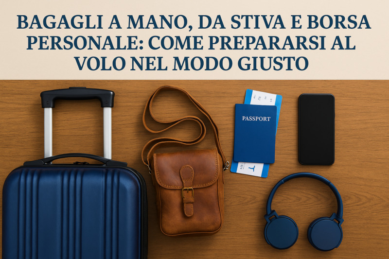 Bagagli a mano, da stiva e borsa personale: come prepararsi al volo nel  modo giusto | Consigli in viaggio